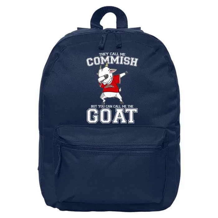 They Call Me Commish GOAT 16 in Basic Backpack