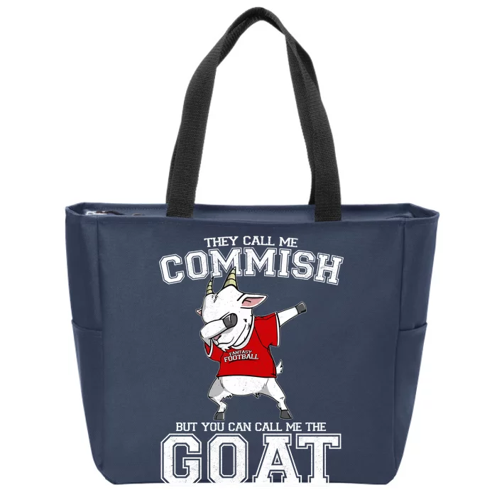 They Call Me Commish GOAT Zip Tote Bag