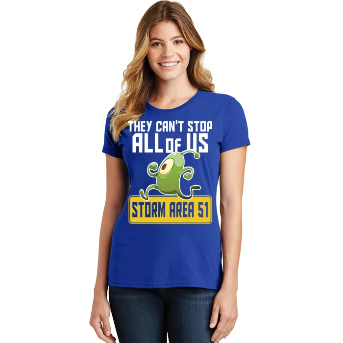 They Can't Stop Us All Storm Area 51 Alien Running Women's T-Shirt