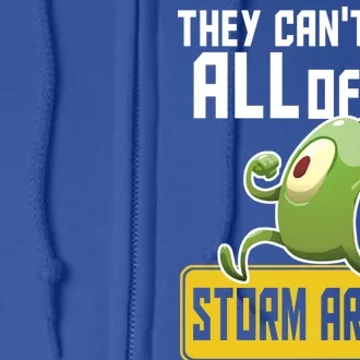 They Can't Stop Us All Storm Area 51 Alien Running Full Zip Hoodie