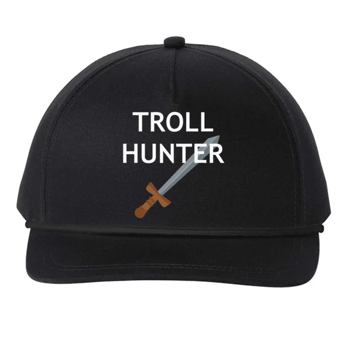 Troll Hunter Funny Jokes Sarcastic Snapback Five-Panel Rope Hat