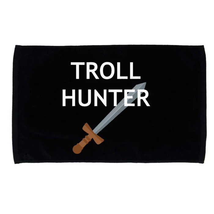 Troll Hunter Funny Jokes Sarcastic Microfiber Hand Towel