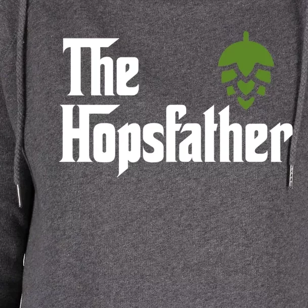 The Hops Father Funny Homebrew Gift For Dad Womens Funnel Neck Pullover Hood