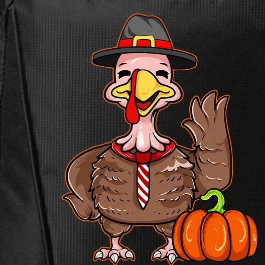 Thanksgiving Harvest Festive Turkey Pilgrim Pumpkin Humor City Backpack