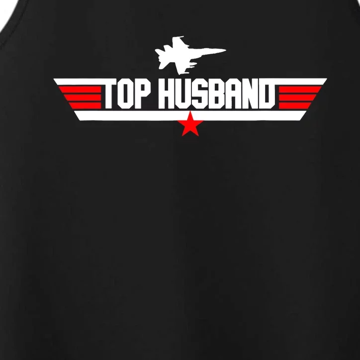 Top Husband Funny Father's Day Gift Performance Tank