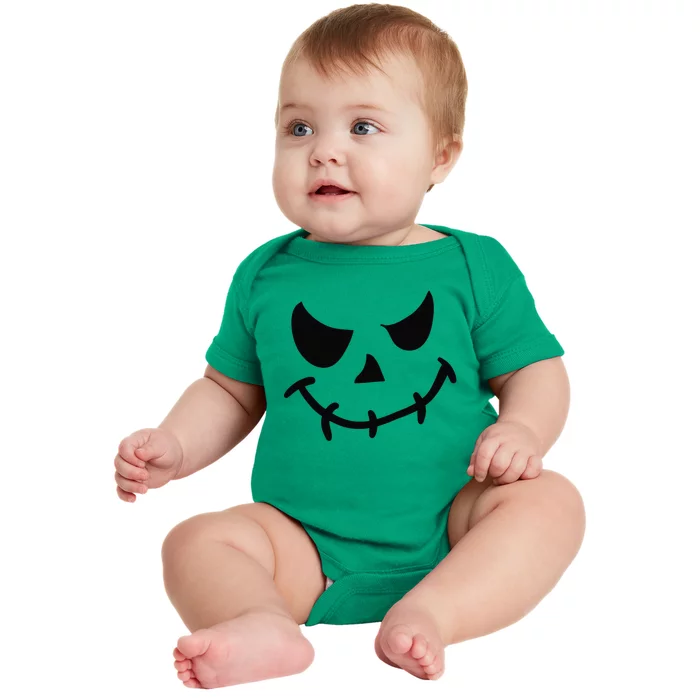 The Haunting Face Of Terror. Halloween Baby Bodysuit