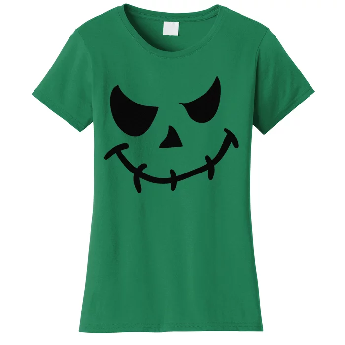 The Haunting Face Of Terror. Halloween Women's T-Shirt