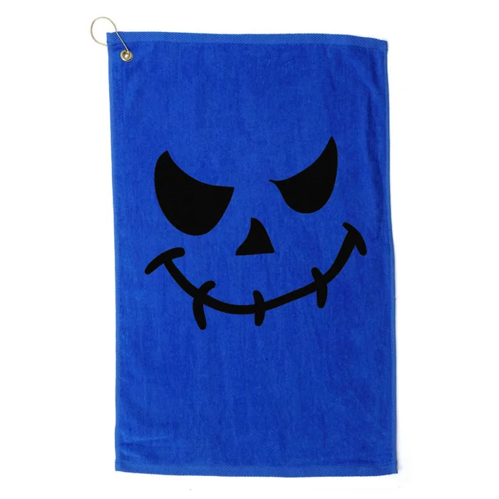 The Haunting Face Of Terror. Halloween Platinum Collection Golf Towel