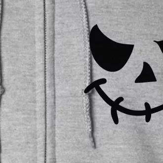 The Haunting Face Of Terror. Halloween Full Zip Hoodie