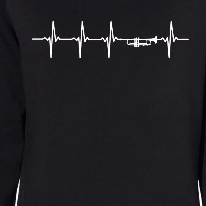 Trumpet Heartbeat For Trumpeters Womens California Wash Sweatshirt