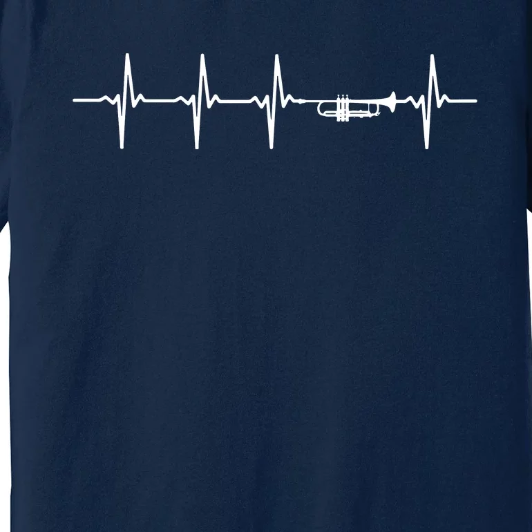 Trumpet Heartbeat For Trumpeters Premium T-Shirt