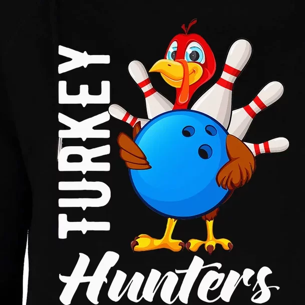 Turkey Hunters Funny Bowling Turkey Hunters Womens Funnel Neck Pullover Hood