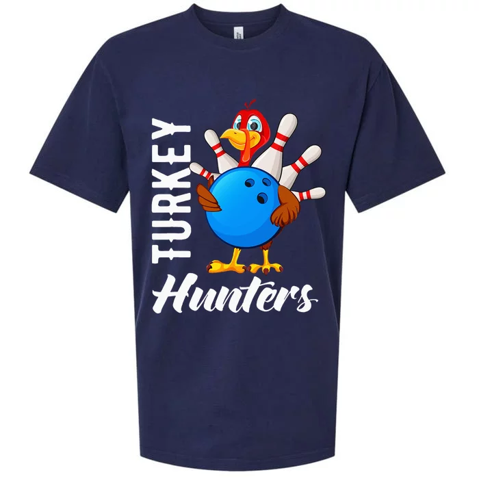 Turkey Hunters Funny Bowling Turkey Hunters Sueded Cloud Jersey T-Shirt