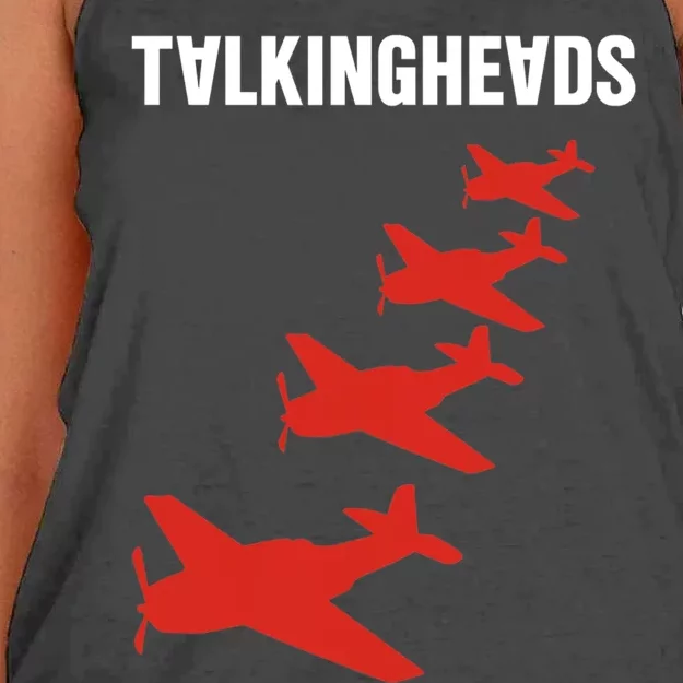 Talking Heads Four Planes Women's Knotted Racerback Tank