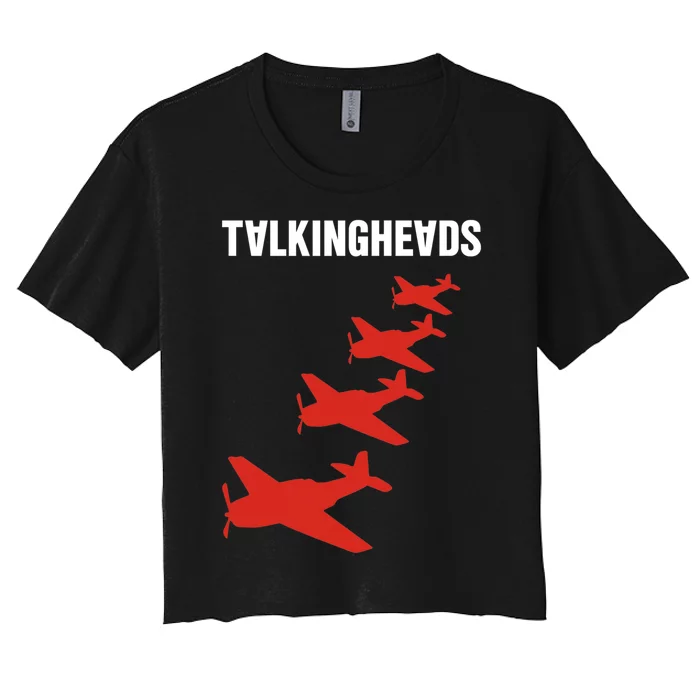 Talking Heads Four Planes Women's Crop Top Tee