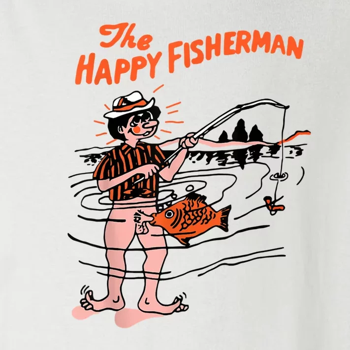 The Happy Fisherman Happiest Fish Funny BJ Toddler Long Sleeve Shirt