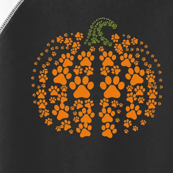 Thanksgiving Halloween Fall Cute Paws Pumpkin Pet Lovers Toddler Fine Jersey T-Shirt