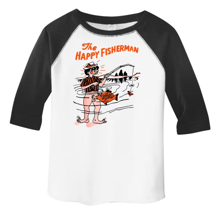 The Happy Fisherman Happiest Fish Funny BJ Toddler Fine Jersey T-Shirt