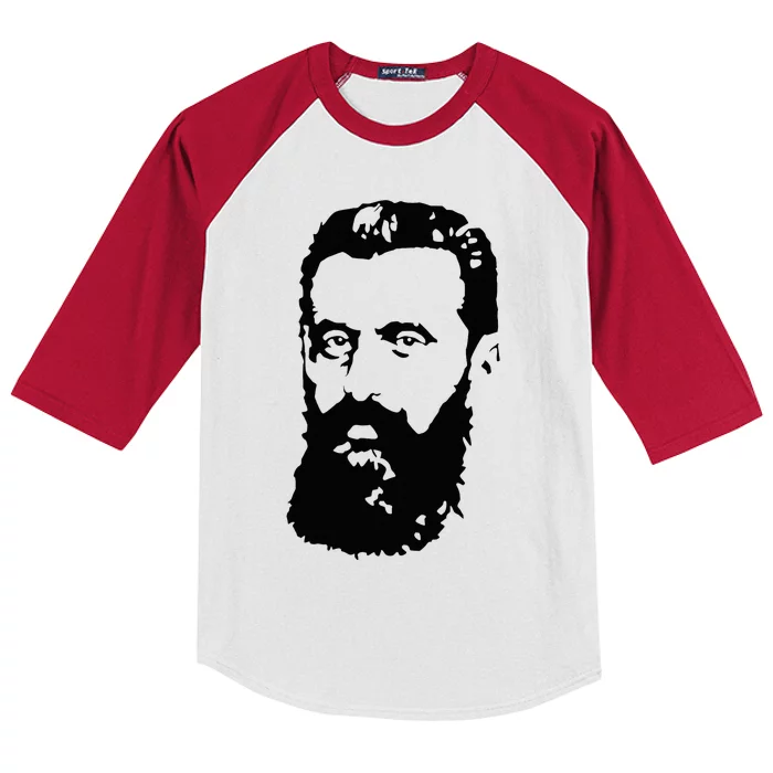 Theodor Herzl Father Of Zionism Pro Israel Zionist Israeli Kids Colorblock Raglan Jersey