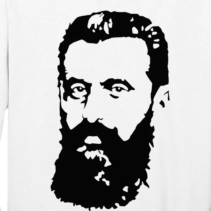 Theodor Herzl Father Of Zionism Pro Israel Zionist Israeli Tall Long Sleeve T-Shirt