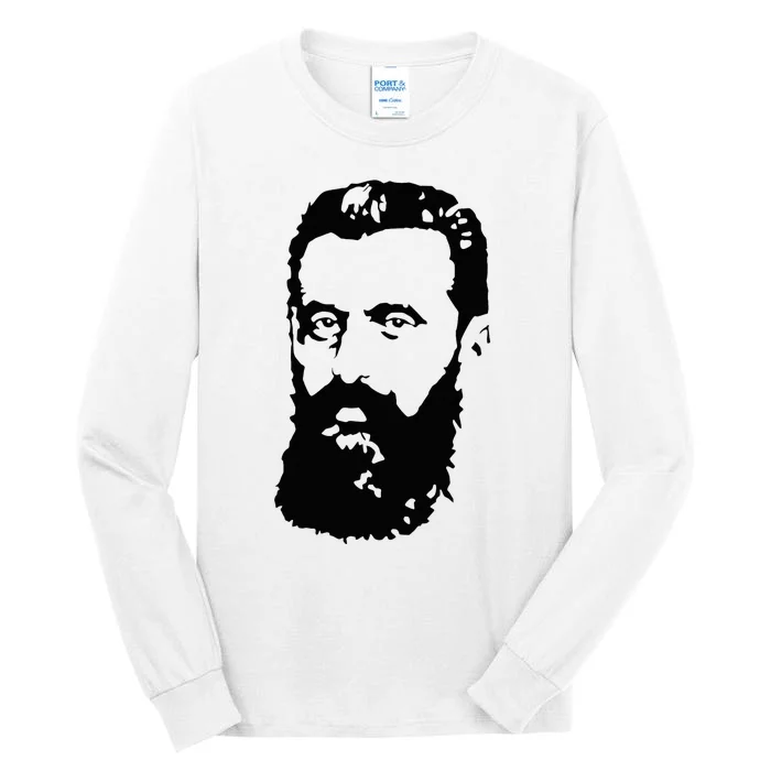 Theodor Herzl Father Of Zionism Pro Israel Zionist Israeli Tall Long Sleeve T-Shirt