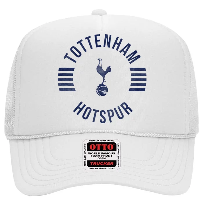 Tottenham Hotspur Football Club Collegiate Faded High Crown Mesh Trucker Hat