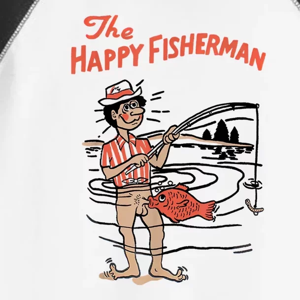 The Happy Fisherman 2024 Fishing Toddler Fine Jersey T-Shirt