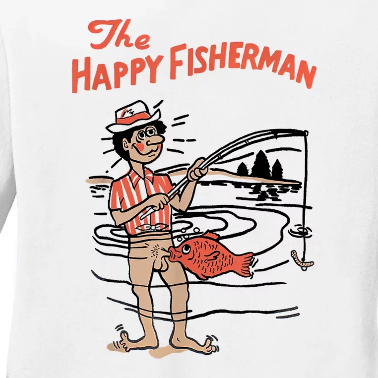 The Happy Fisherman 2024 Fishing Ladies Long Sleeve Shirt