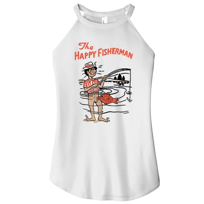 The Happy Fisherman 2024 Fishing Women’s Perfect Tri Rocker Tank