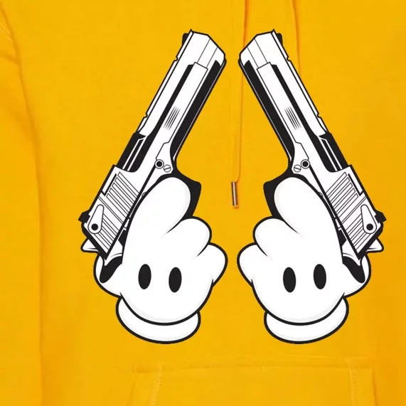 Toon Hand Guns Cartoon Premium Hoodie