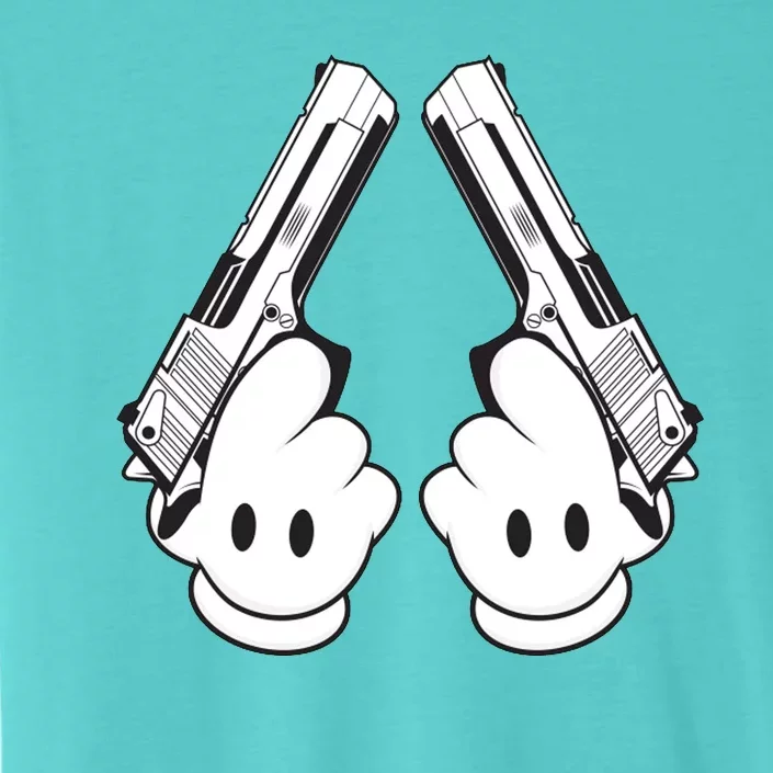 Toon Hand Guns Cartoon ChromaSoft Performance T-Shirt