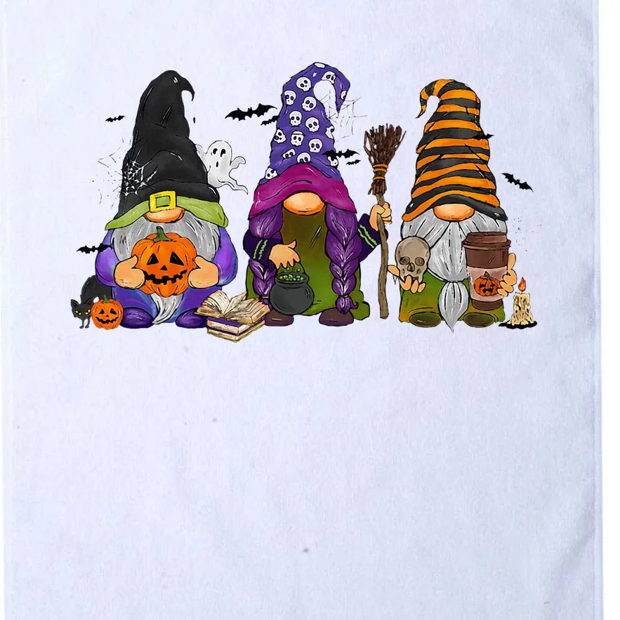 Three Halloween Gnomes Platinum Collection Golf Towel