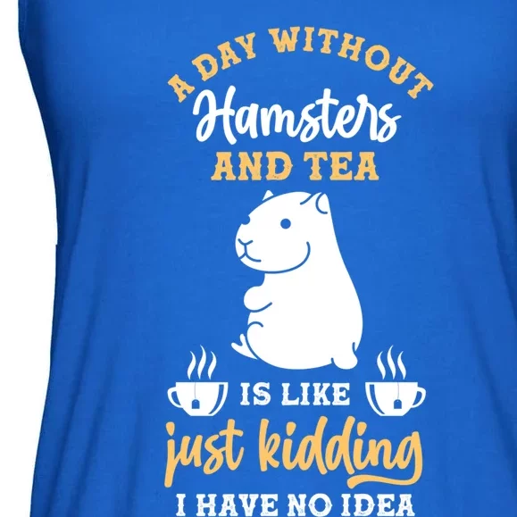 Tea Hamster Gift Ladies Essential Flowy Tank