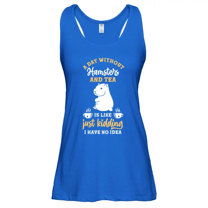 Tea Hamster Gift Ladies Essential Flowy Tank