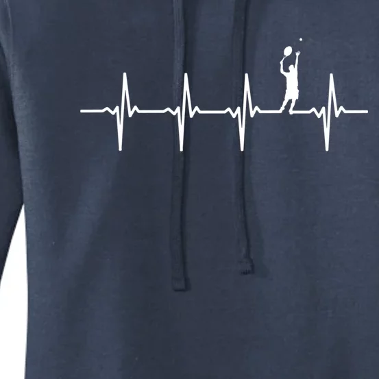 Tennis Heartbeat Gift For Tennis Players Gift Women's Pullover Hoodie