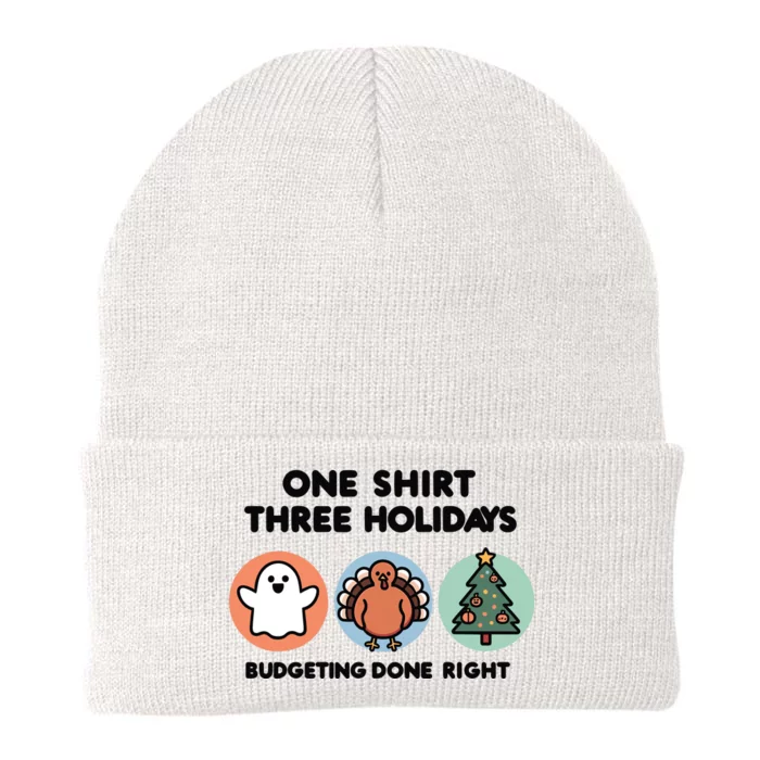 Triple Holiday Ghost Turkey & Tree Budgetfriendly Knit Cap Winter Beanie