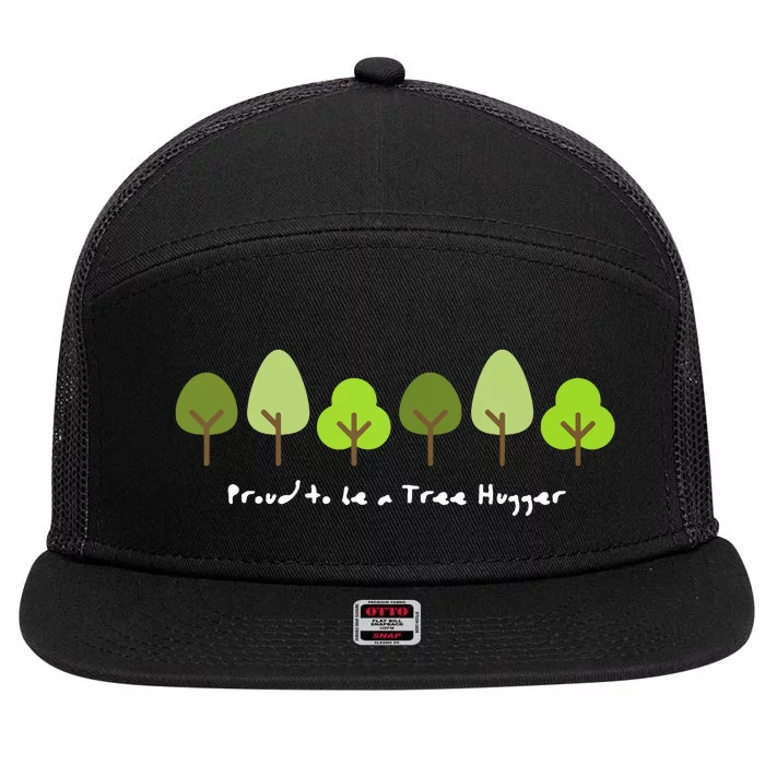 Tree Hugger Gift For A Nature Lover Or Environmentalist 7 Panel Mesh Trucker Snapback Hat