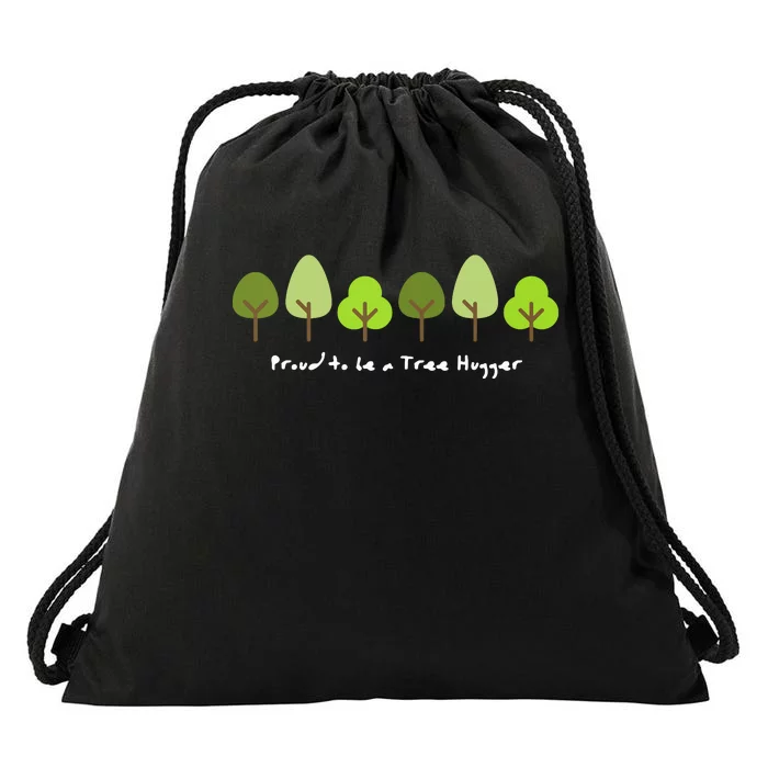 Tree Hugger Gift For A Nature Lover Or Environmentalist Drawstring Bag