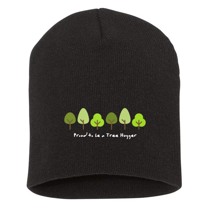 Tree Hugger Gift For A Nature Lover Or Environmentalist Short Acrylic Beanie