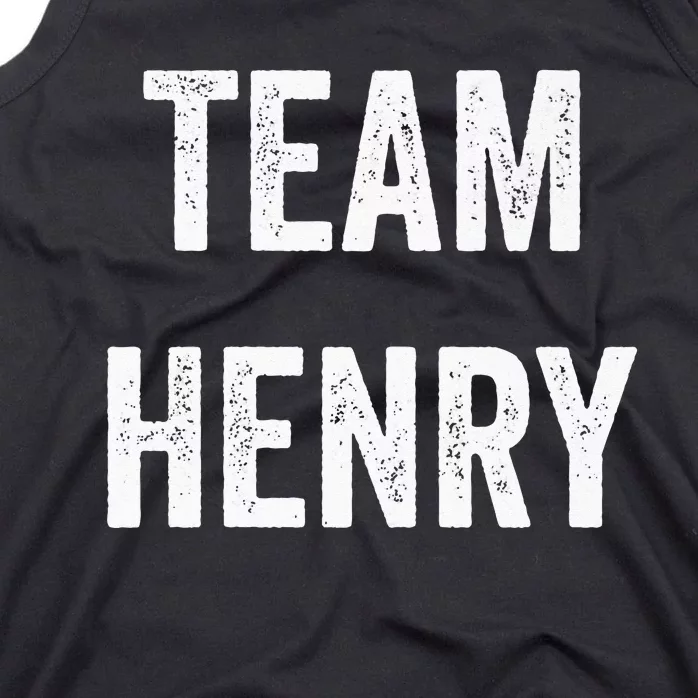 Team Henry Go Henry Supporter Cheer Fan Tank Top