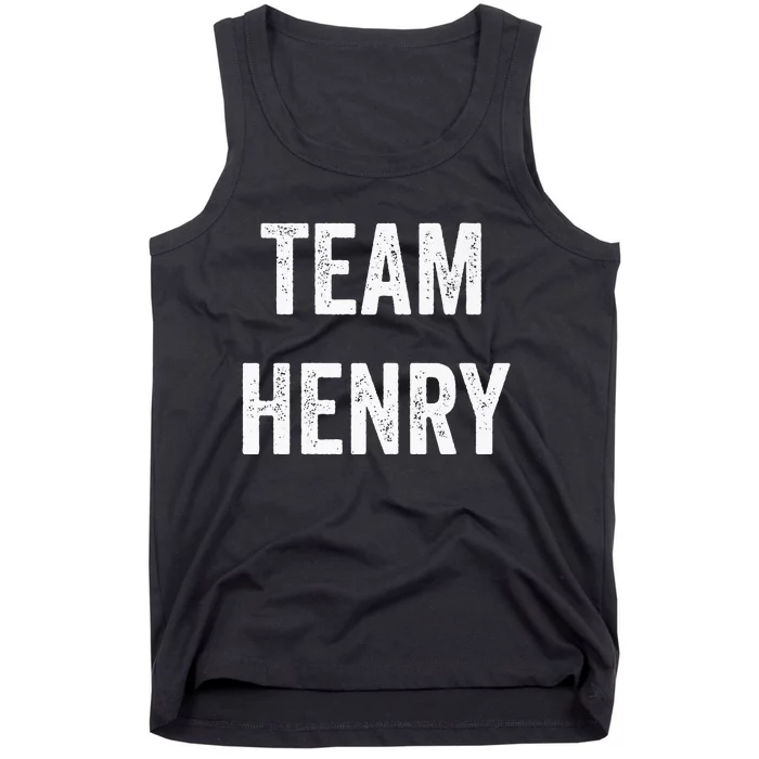 Team Henry Go Henry Supporter Cheer Fan Tank Top