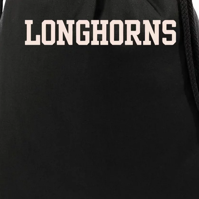 Texas Horns Game Day Football Drawstring Bag