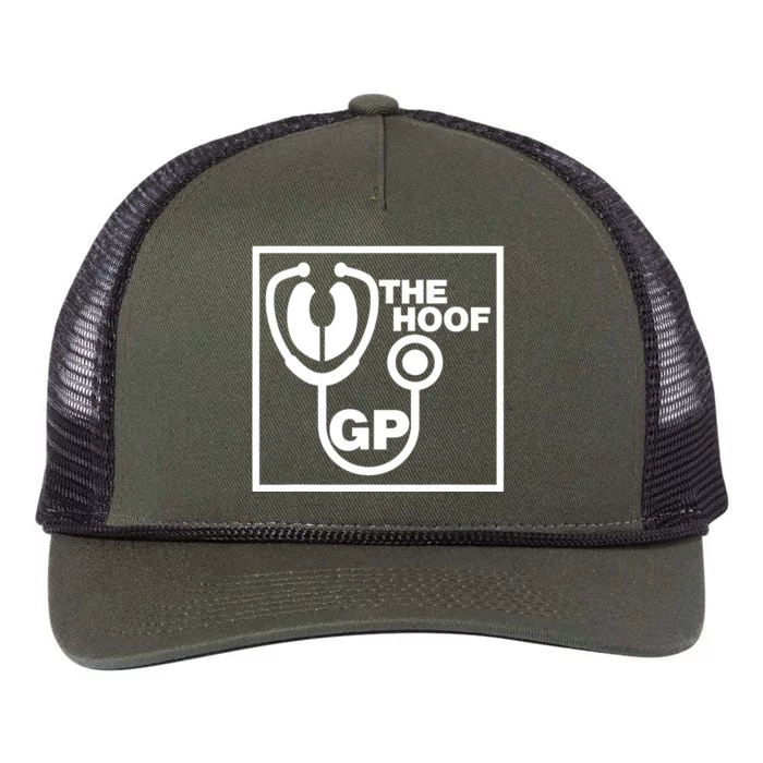 The Hoof Gp Veterinary Reference Funny Retro Rope Trucker Hat Cap