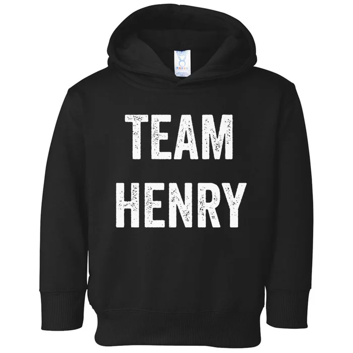 Team Henry Go Henry Supporter Cheer Fan Toddler Hoodie