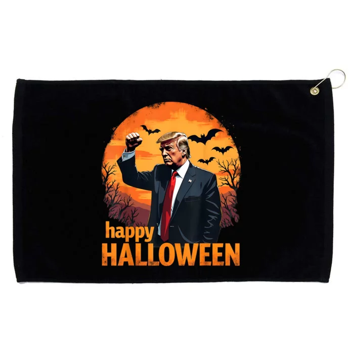 Trump Happy Halloween Trump Vance 2024 Usa Trump Halloween Grommeted Golf Towel