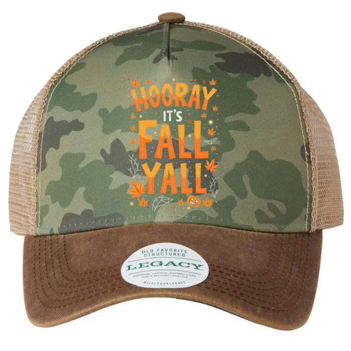 Thanksgiving Halloween Hooray Its Fall YAll Fall Autumn Legacy Tie Dye Trucker Hat