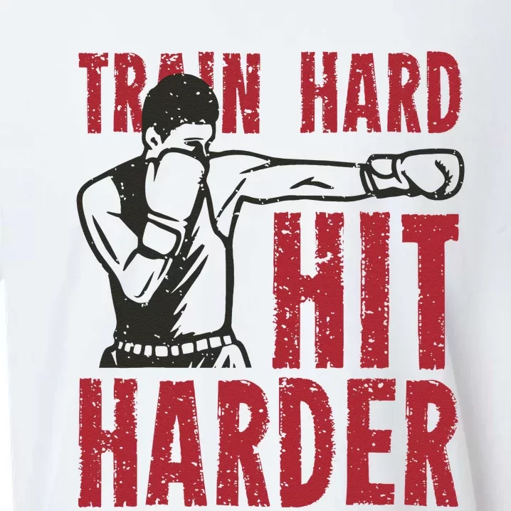 Train Hard Hit Harder Sueded Cloud Jersey T-Shirt