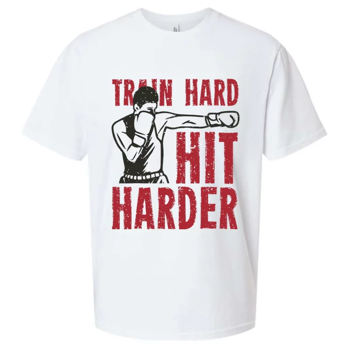 Train Hard Hit Harder Sueded Cloud Jersey T-Shirt