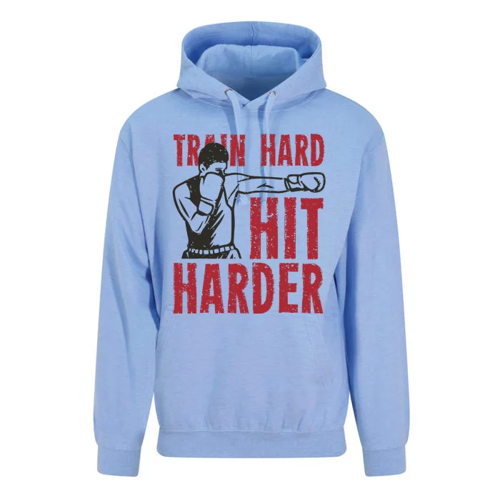 Train Hard Hit Harder Unisex Surf Hoodie