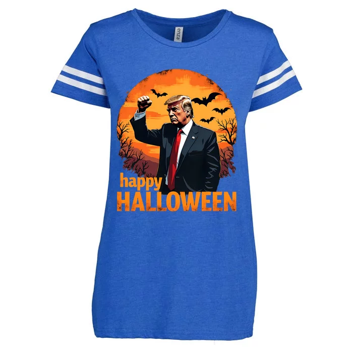 Trump Happy Halloween Trump Vance 2024 Usa Trump Halloween Enza Ladies Jersey Football T-Shirt